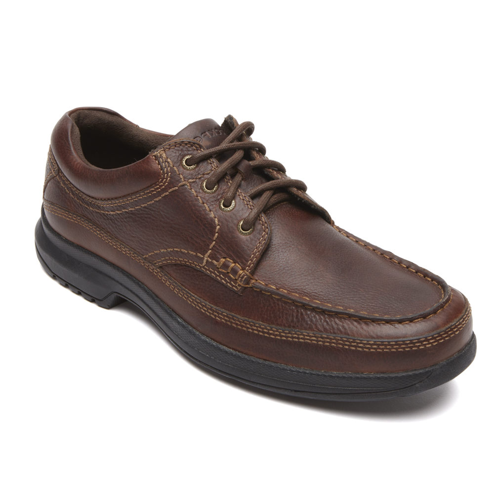 Rockport Mens Oxfords Dark Brown - Banni - UK 014-HXCSIZ